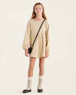 Girls Gold Sparkle Dress