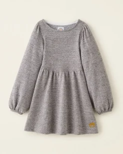 Girls Golden Pepper Puff Dress