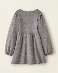 Girls Golden Pepper Puff Dress