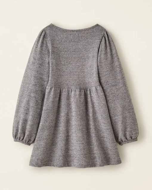 Girls Golden Pepper Puff Dress