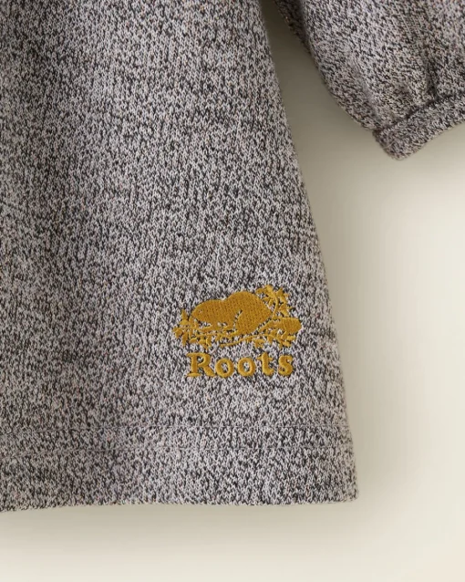 Girls Golden Pepper Puff Dress