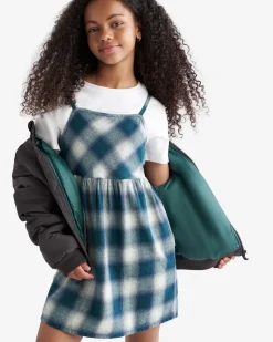 Girls Plaid Slip Dress