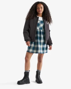 Girls Plaid Slip Dress