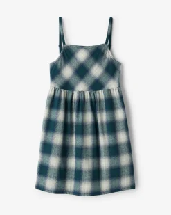 Girls Plaid Slip Dress