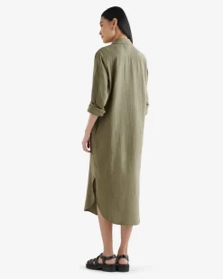Isla Cotton Gauze Shirt Dress
