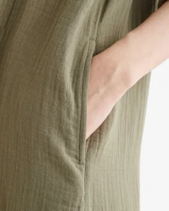 Isla Cotton Gauze Shirt Dress