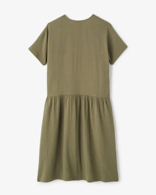 Isla Gauze Drop Waist Dress