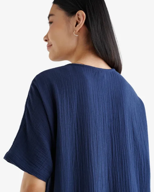 Isla Gauze Drop Waist Dress