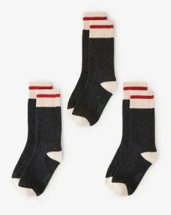 Kid Cotton Cabin Sock 3 Pack