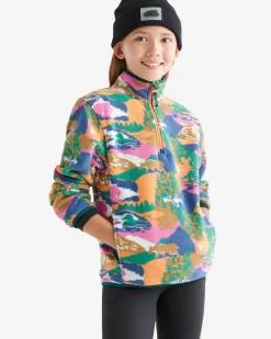 Kids Microfleece Half Zip Stein