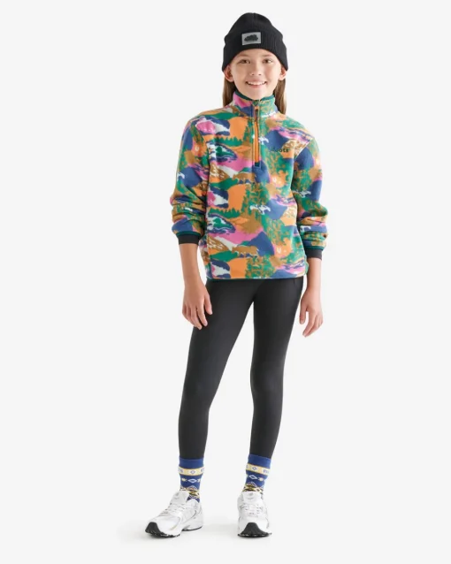 Kids Microfleece Half Zip Stein