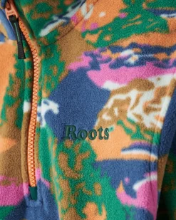 Kids Microfleece Half Zip Stein