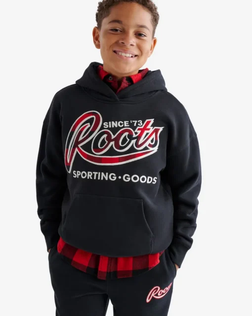 Kids Plaid Applique Hoodie