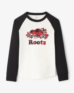 Kids Plaid Baseball T-Shirt