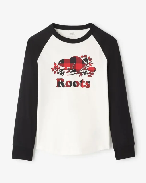 Kids Plaid Baseball T-Shirt
