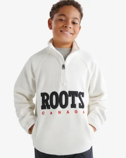 Kids Retro Microfleece Half Zip Stein
