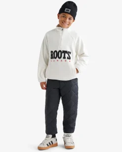 Kids Retro Microfleece Half Zip Stein