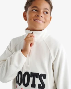Kids Retro Microfleece Half Zip Stein