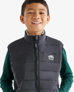 Kids Roots Reversible Puffer Vest