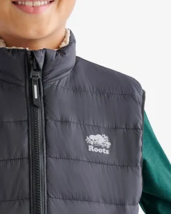 Kids Roots Reversible Puffer Vest
