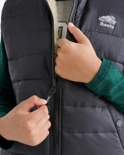 Kids Roots Reversible Puffer Vest