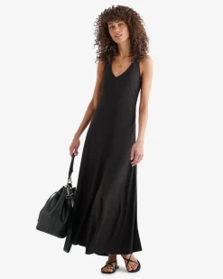 Linen V-Neck Dress