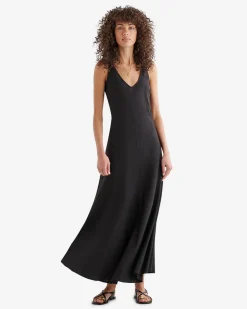Linen V-Neck Dress