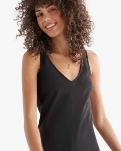 Linen V-Neck Dress