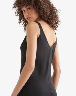 Linen V-Neck Dress