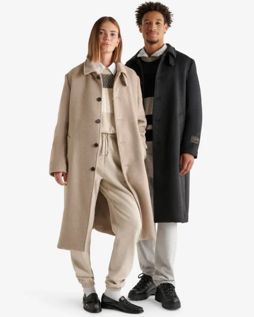 Long Wool Blend Coat