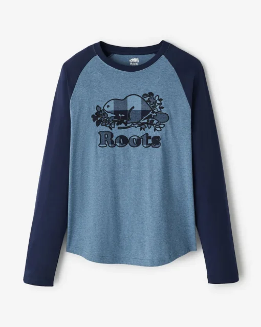 Mens Cooper Plaid Raglan Long Sleeve T-Shirt