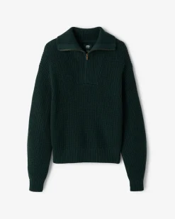 Niagara Waffle Half Zip Sweater