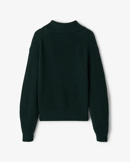 Niagara Waffle Half Zip Sweater