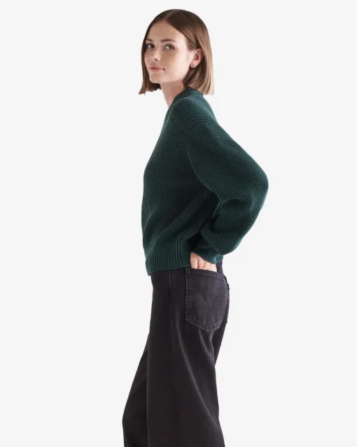 Oakwood Waffle Crew Sweater