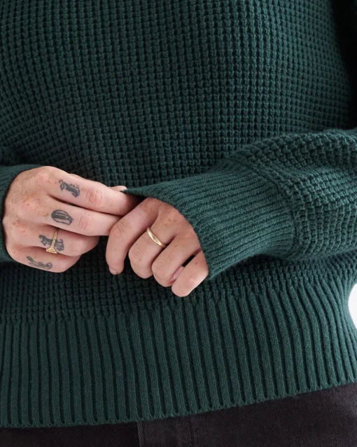 Oakwood Waffle Crew Sweater