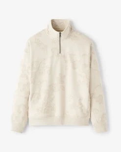 One Floral Half Zip Stein