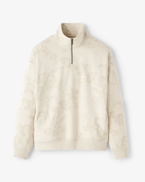 One Floral Half Zip Stein