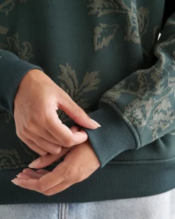 One Floral Half Zip Stein