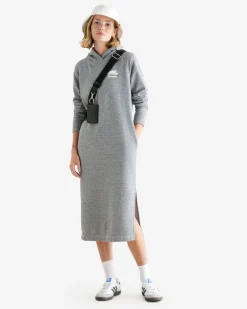 Organic Cooper Hoodie Midi Dress