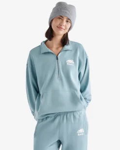Organic Cooper Relaxed Half Zip Sweatshirt