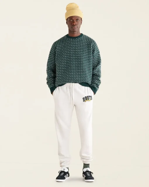Plaid Applique Sweatpant