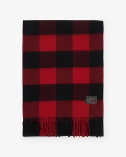 Plaid Wool Scarf