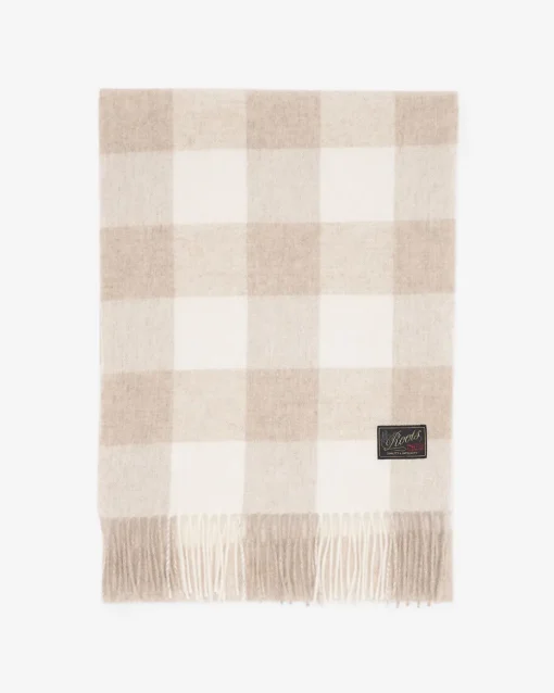 Plaid Wool Scarf