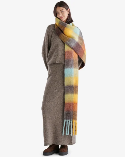 Relais Plaid Wool Blend Scarf