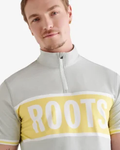 Renew Short Sleeve Half Zip Stein