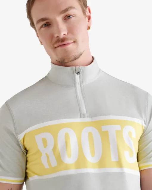 Renew Short Sleeve Half Zip Stein