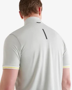 Renew Short Sleeve Half Zip Stein