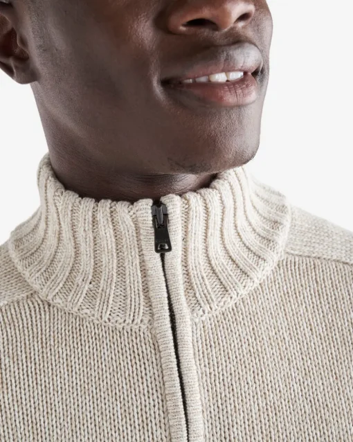 Robson Relaxed Half Zip Stein Sweater