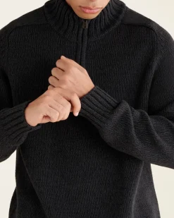 Robson Relaxed Half Zip Stein Sweater