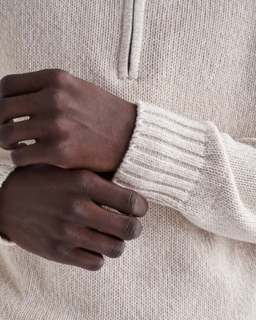 Robson Relaxed Half Zip Stein Sweater